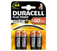 Duracell - Pile Alcaline - Duralock AAx4 Plus Power (LR6)