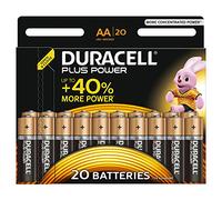 Duracell Pile Alcaline Plus Power AA 20 Piles
