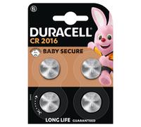 Duracell Pile bouton Lithium CR 2016 - Lot de 4