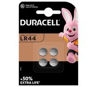 Blister de 4 piles alcalines Duracell LR 44