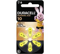 Duracell Pile pour appareil auditif ZA 10 1.45 V 6 pc(s) 100 mAh zinc-air