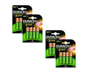Duracell Pile Rechargeable 1300 mAh AA x 16