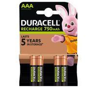 Batterie Rechargeable HR3/AA 750 mAh - 4 pcs. Duracell