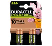 Duracell Pile rechargeable AAA / HR3 Ultra - 900 mAh - Lot de 4