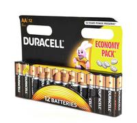 Duracell Piles alcalines Basic AA LR06 MN1500 1,5 V - 12 pièces