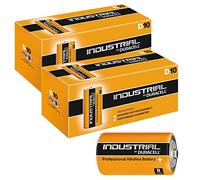 Duracell Piles alcalines D Professionnelles industrielles, 1,5 V/LR20.