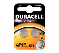 Duracell Piles bouton alcalines LR44 - Pack de 2