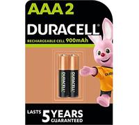 Duracell Piles Rechargeables AAA, 900mAh - 2 Piles