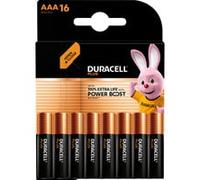 Duracell Piles alcalines Plus AAA (LR03) 1,5 V – Pack de 16