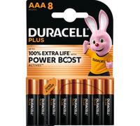Duracell Piles alcalines Plus Power Boost AAA (LR03) 1,5 V – Pack de 8
