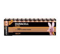 Duracell Plus, lot de 24 piles alcalines type AA 1,5 Volts, LR06