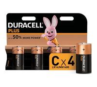 Duracell 4 piles alcaline LR14 type C 1,5 V