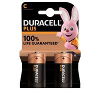 2 Piles Alcalines C / LR14 Duracell Plus