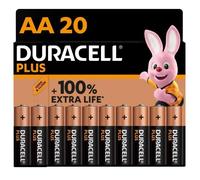 DURACELL Piles Plus 100% AA x20