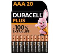 Duracell Plus-AAA CP20 Pile LR3 (AAA) alcaline(s) 1.5 V 20 pc(s)