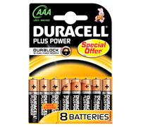 Duracell Plus Power LR-3 Pack de 8 piles alcalines AAA 1,5 V