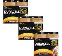 Duracell Plus Power Pack de 12 piles alcalines 9V