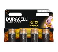 Duracell Plus Power Piles Alcalines de type C, Lot de 4