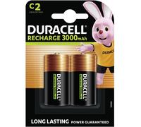 Duracell Pile rechargeable LR14 (C) NiMH 3000 mAh 1,2 V – Lot de 2