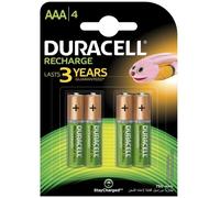 Duracell Pack Blister de 4 Piles Rechargeables AAA 1,2V - 750mAh (R03)