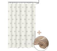 DuraHome Rideau de douche PEVA avec tapis CHENILL