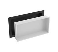 Dural Niche murale en acier inoxydable blanc mat 600x300x100mm