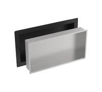 Dural Niche murale en acier inoxydable brossé 600x300x100mm