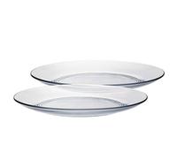 Duralex - Assiette Plate 28 Cm Lys Transparent - Lot de 6