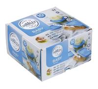 DURALEX - Baby Transparent Service 10 pièces - avec couvercle Bleu -verre trempé