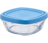 Duralex Bol Empilable Avec Couvercle Carré Lys 9x9x4 Cm Bleu Bleu One Size