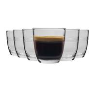 Duralex Gigogne en verre Coupes Espresso Lunettes Set 90ml Tourné x12