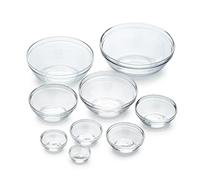 Duralex Gigogne Lot de 9 bols mélangeurs empilables en verre