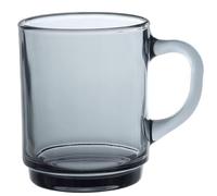 Duralex® - Lot de 6 Mugs en Verre Trempé Gris 26 ollection Versailles Ultra Résistants et Empilables - Fabrication Française
