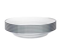 Duralex Lys en verre soupe Plaques vaisselle en verre trempé 230mm (9" ) x6