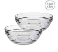 Duralex Lys en verre Stacking bols de cuisine Servir mélange 9cm (3.5" ) x6
