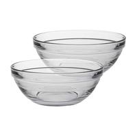 Duralex Lys en Verre Stacking Bols pour la Cuisine, Service - 14cm (5.5") - Paquet de 6