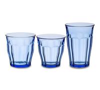 Duralex Made In France Picardie Service à boire 18 pièces L'ensemble comprend : (6 gobelets de 22,5 ml) ; (6 gobelets de 31,5 ml)