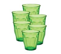 Duralex Picardie Lot de 6 gobelets en verre Vert 250 ml
