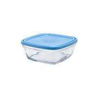 Duralex - Saladier Carre 17cm avec couvercle Bleu Lys