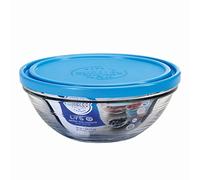 Duralex - Saladier Rond 17Cm avec couvercle Bleu Lys