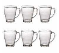 COSY - Mug en verre transparent 35 cl (Lot de 6)