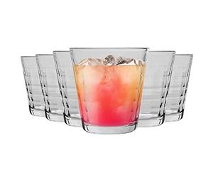 Duralex Verres è Boire Prisme - Gobelets 220 ML pour Eau, jus - Transparent - Paquet de 12