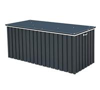 Duramax DH 1.7 (770 L) Coffre de Rangement de jardin en métal avec vérin à gaz hydraulique, coffre de terrasse et rangement de meubles de jardin, Boîte de rangement coussins, anthracite