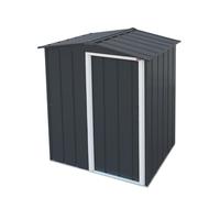 Duramax ECO 5 x 4 (1.56 m²) abri de jardin en métal galvanisé à chaud, Pour stockage d'outils, structure de toit renforcée, sans entretien, anthracite