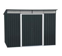 Duramax TOP Pent Roof Skylight 8 x 6 (4.37 m²) Abri de jardin en métal, fabriqué en acier galvanisé, structure de toit renforcée, lucarne intégrée pour la lumière du soleil, Anthracite