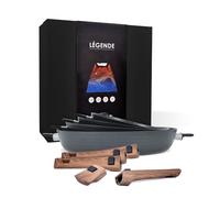 Durandal - Coffret 4 poêles antiadhésives Légende à manches amovibles 20,24,28,32cm -Batterie de cuisine compatible four,induction