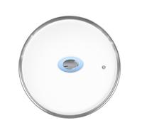 Durandal | Couvercles en verre pour poêles à frire Équilibre | Couvercle 20cm, 24cm, 28cm, 32cm avec poignée & trou régul'vapeur