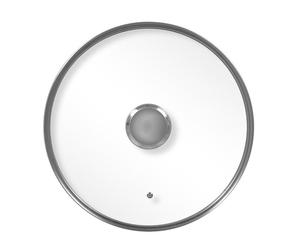 Durandal | Couvercles plat en verre cerclé inox pour poêles Légende - 28 cm