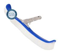 Duraol Brosse en Nylon 46 cm I Brosse de Piscine avec Bords coudés I Brosse de Nettoyage Contre Les saletés I Adaptée Perche télescopique I Balai de Piscine Robuste I Accessoire Haute qualité