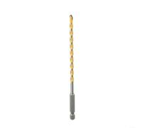 Durashmall 1 foret en carbure de tungstène avec tige hexagonale de 1/4, foret de maçonnerie multifonction de 160 mm, pour béton, brique, pierre, céramique, granit et bois (6 mm)